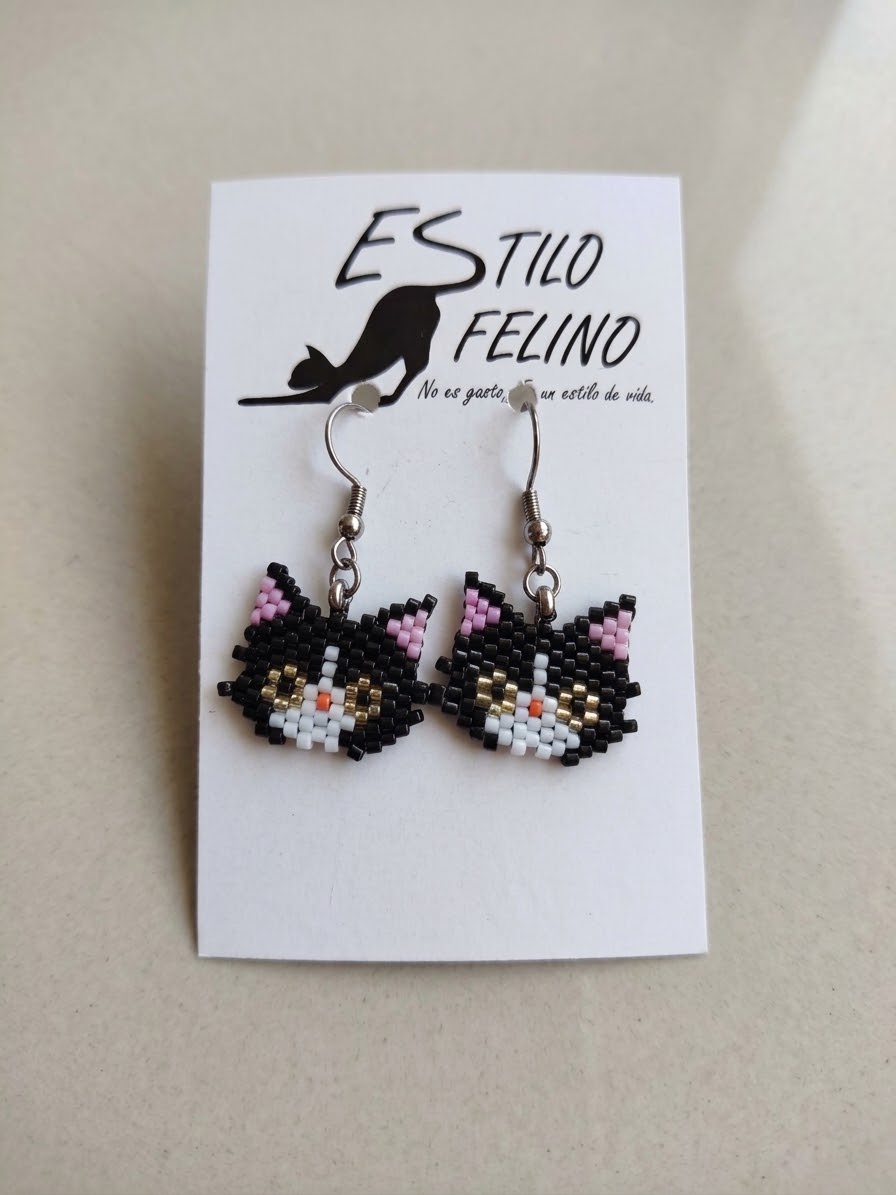 Aros Artesanales tejidos con delicas 