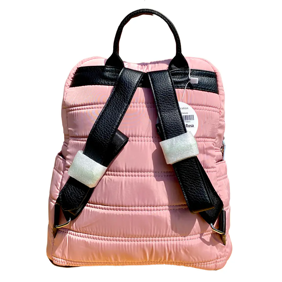 Mochila Puff palo rosa (capacidad Pc 14
