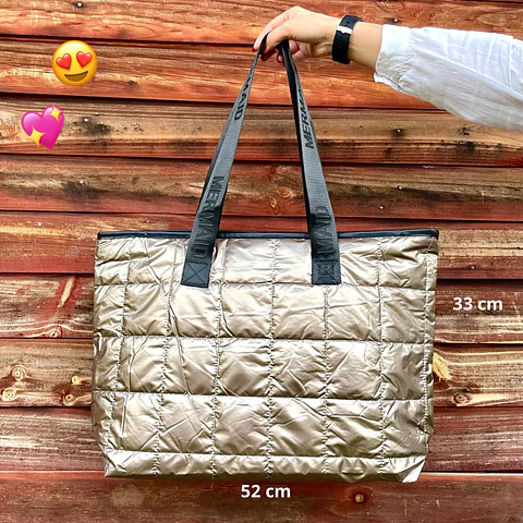Bolso Tote Dorado