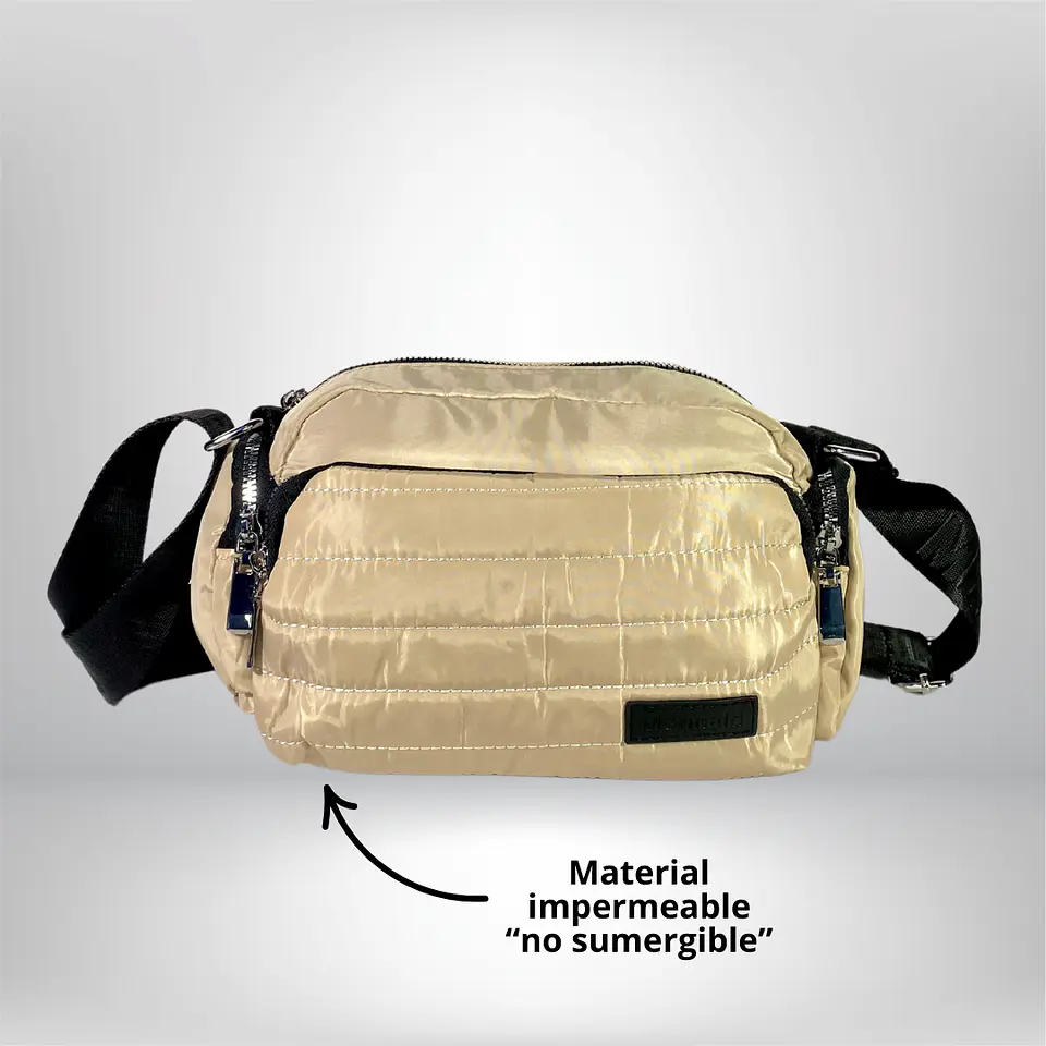 Bandolera Puff Beige 2