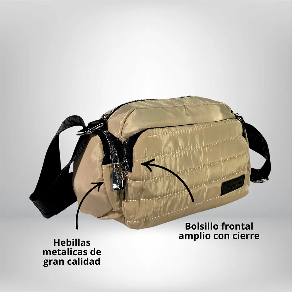 Bandolera Puff Beige 3