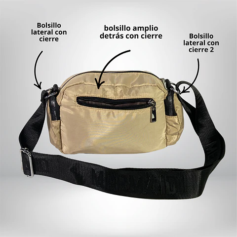 Bandolera Puff Beige 4