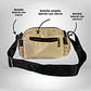 Bandolera Puff Beige - Miniatura 4