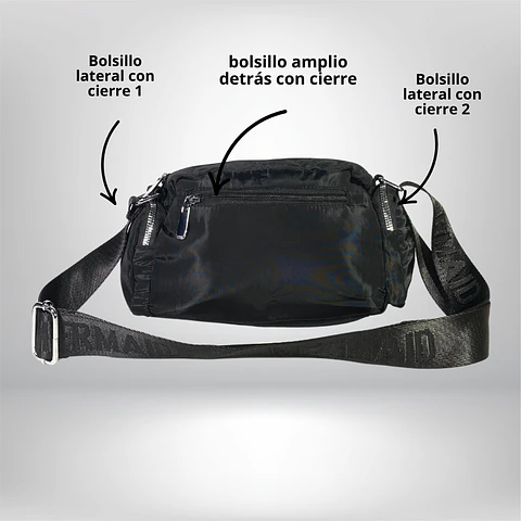 Bandolera Puff Negra 4