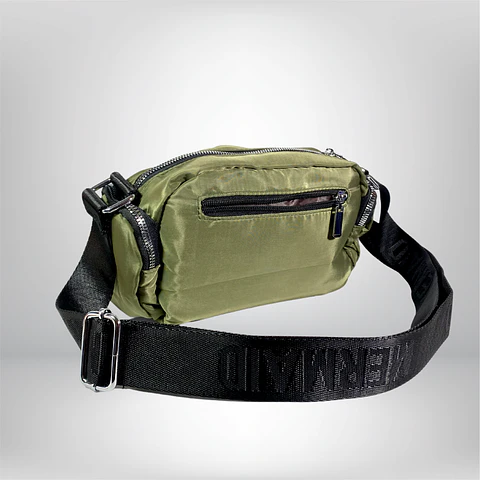 Bandolera Puff Verde musgo 5