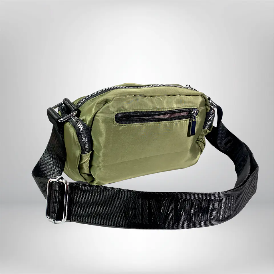 Bandolera Puff Verde musgo 5