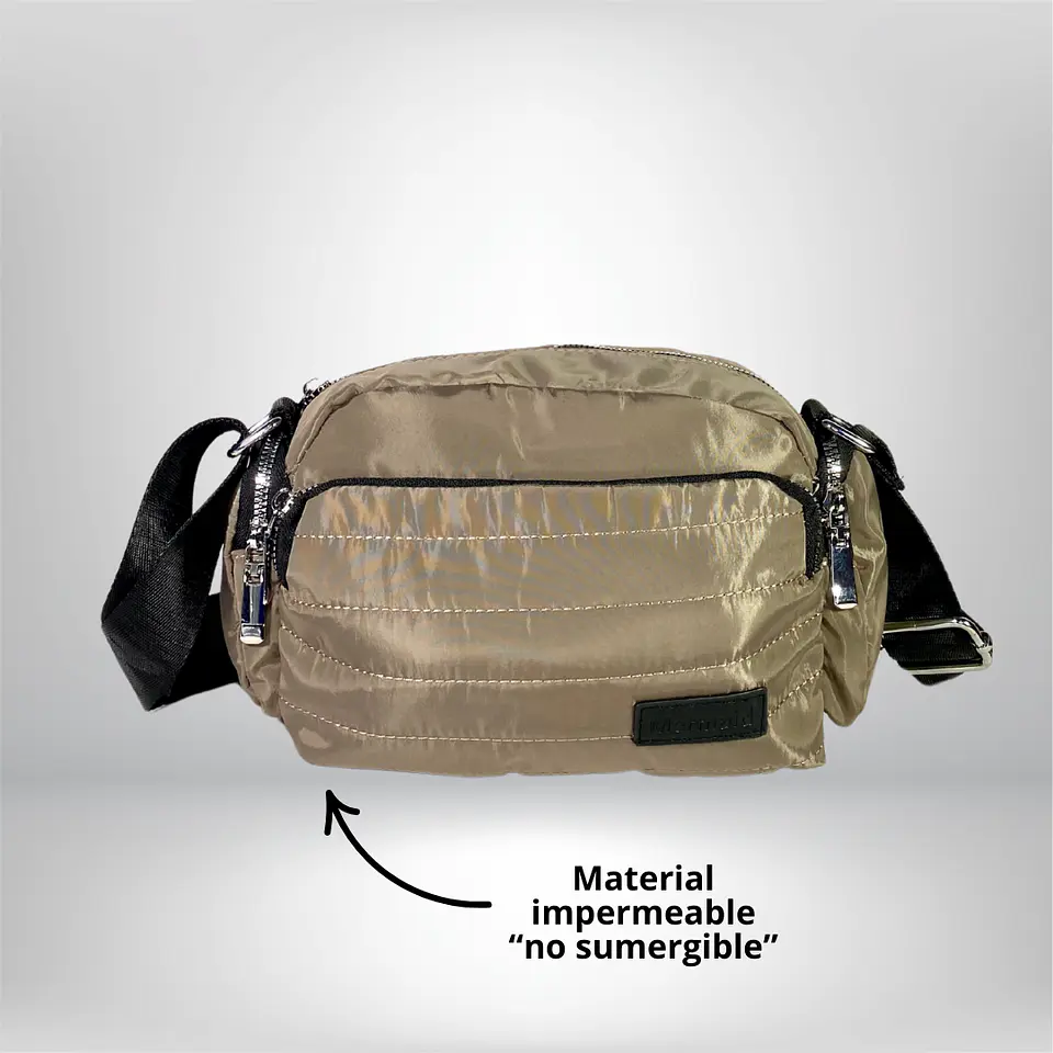 Bandolera Puff Gris 2