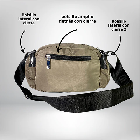 Bandolera Puff Gris 4