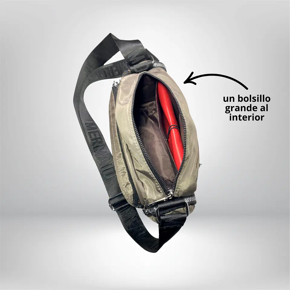 Bandolera Puff Gris 6