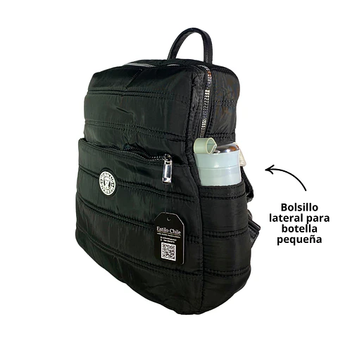 Mochila Puff Negra (capacidad Pc 14