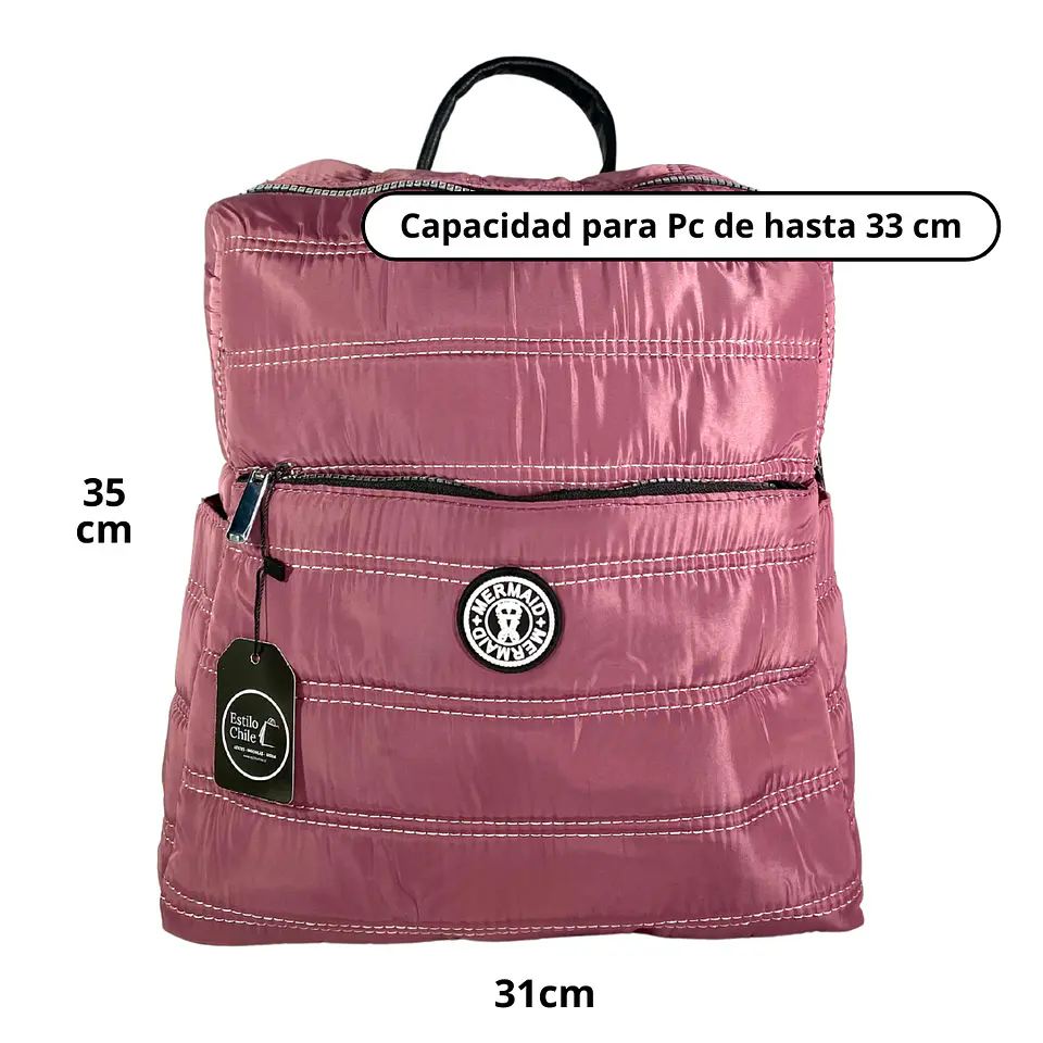 Mochila Puff Vino (capacidad Pc 14