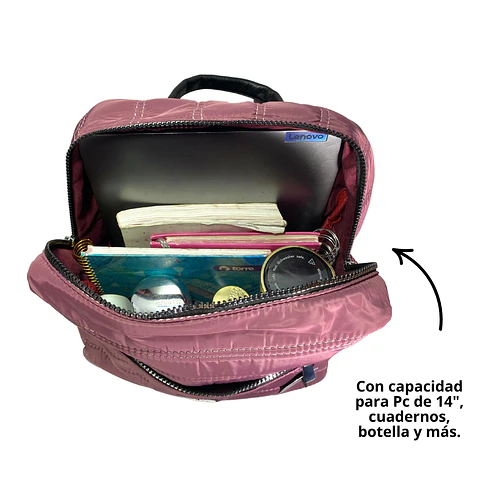 Mochila Puff Vino (capacidad Pc 14