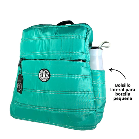 Mochila Puff turquesa (capacidad Pc 14