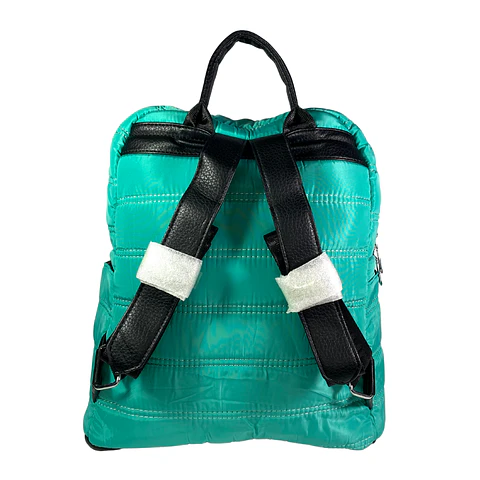 Mochila Puff turquesa (capacidad Pc 14