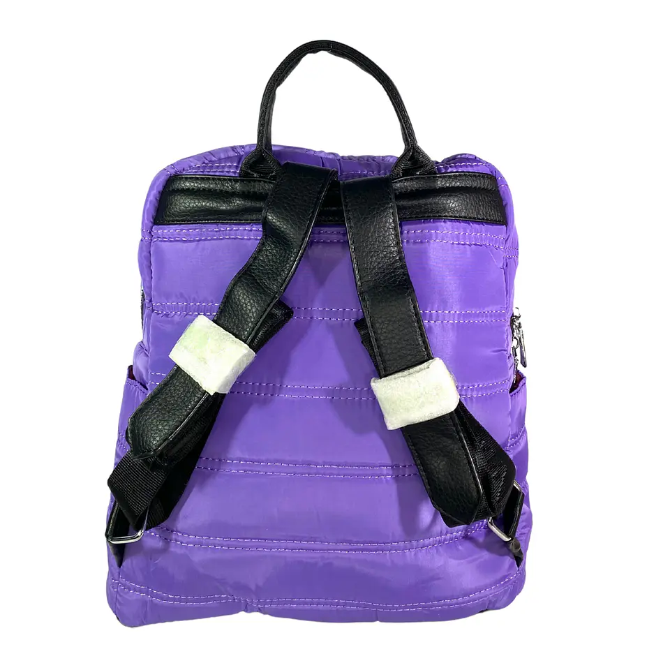 Mochilla Puff morada (capacidad Pc 14