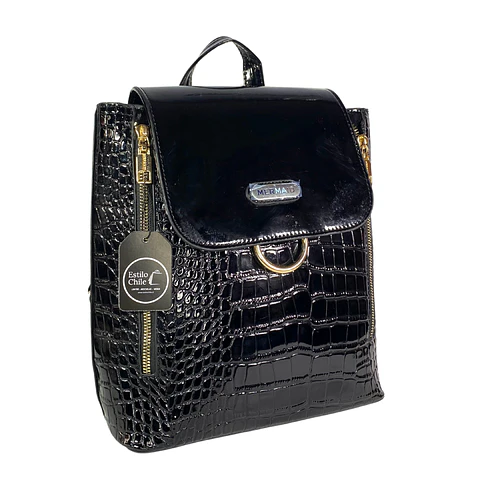 Mochila Charol Negro 3