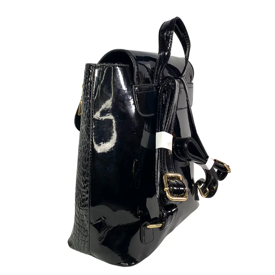 Mochila Charol Negro 5