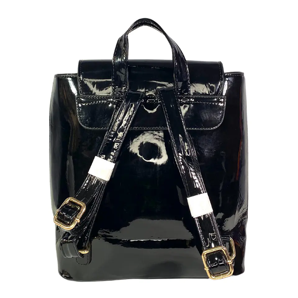 Mochila Charol Negro 6