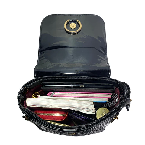 Mochila Charol Negro 7