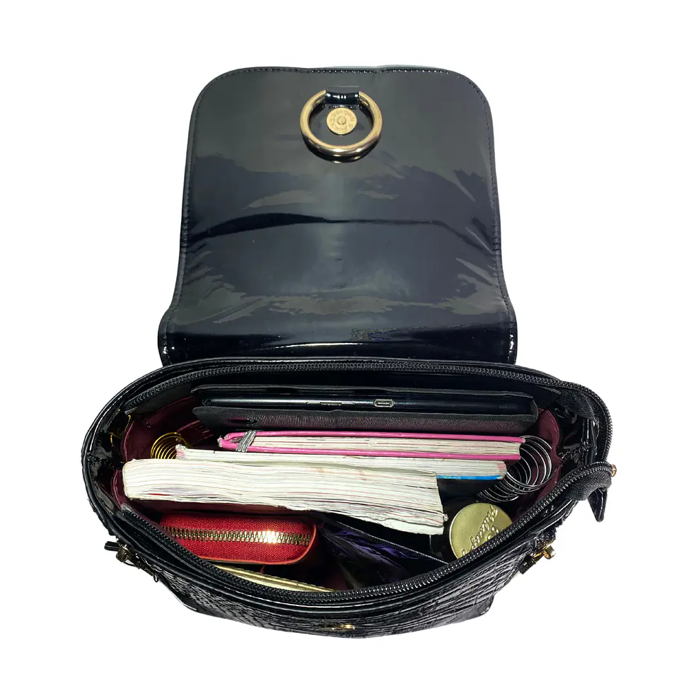 Mochila Charol Negro 7