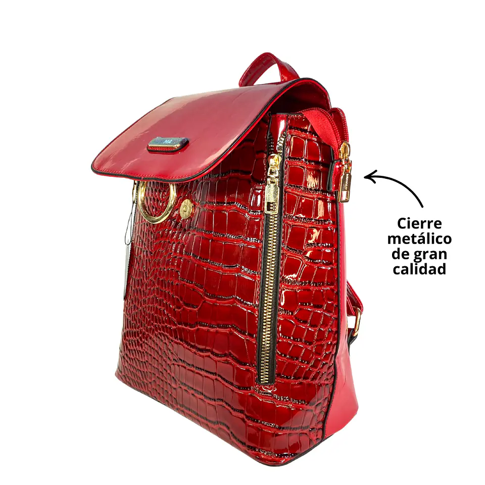 Mochila Charol Roja 4