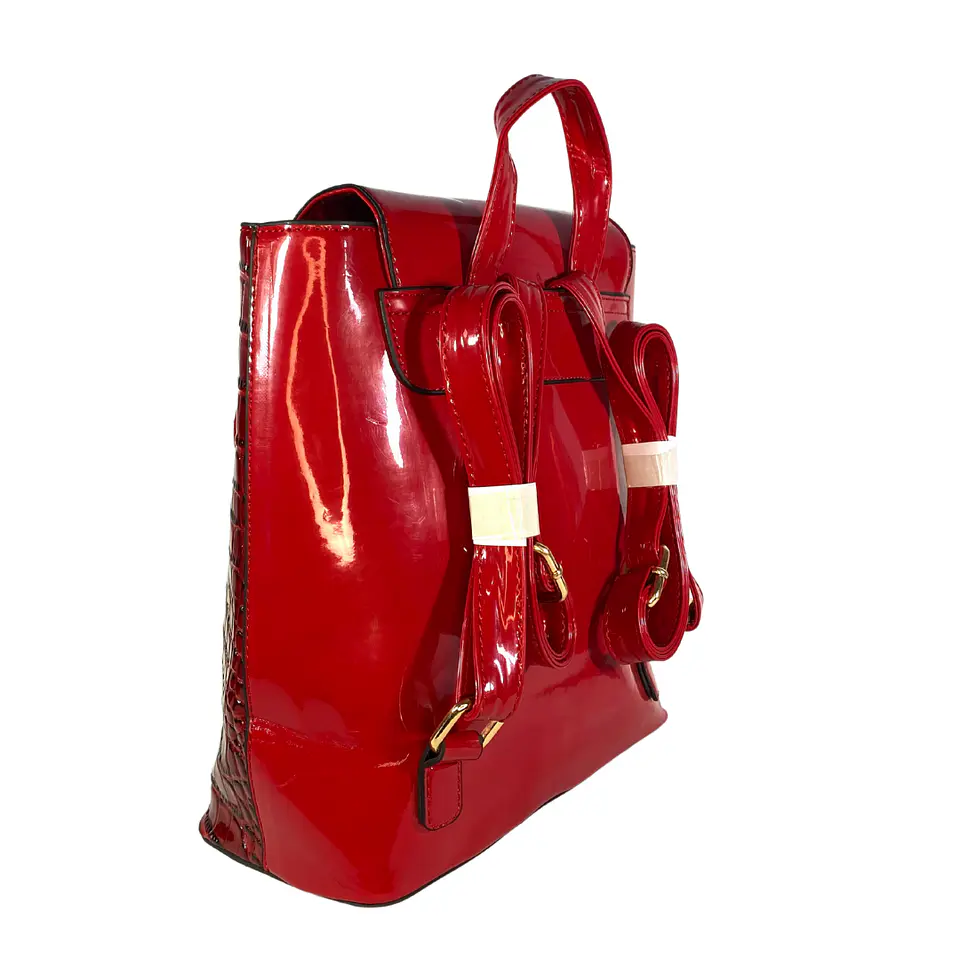 Mochila Charol Roja 5