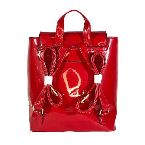 Mochila Charol Roja 6