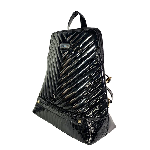 Mochila Charol Negro 4