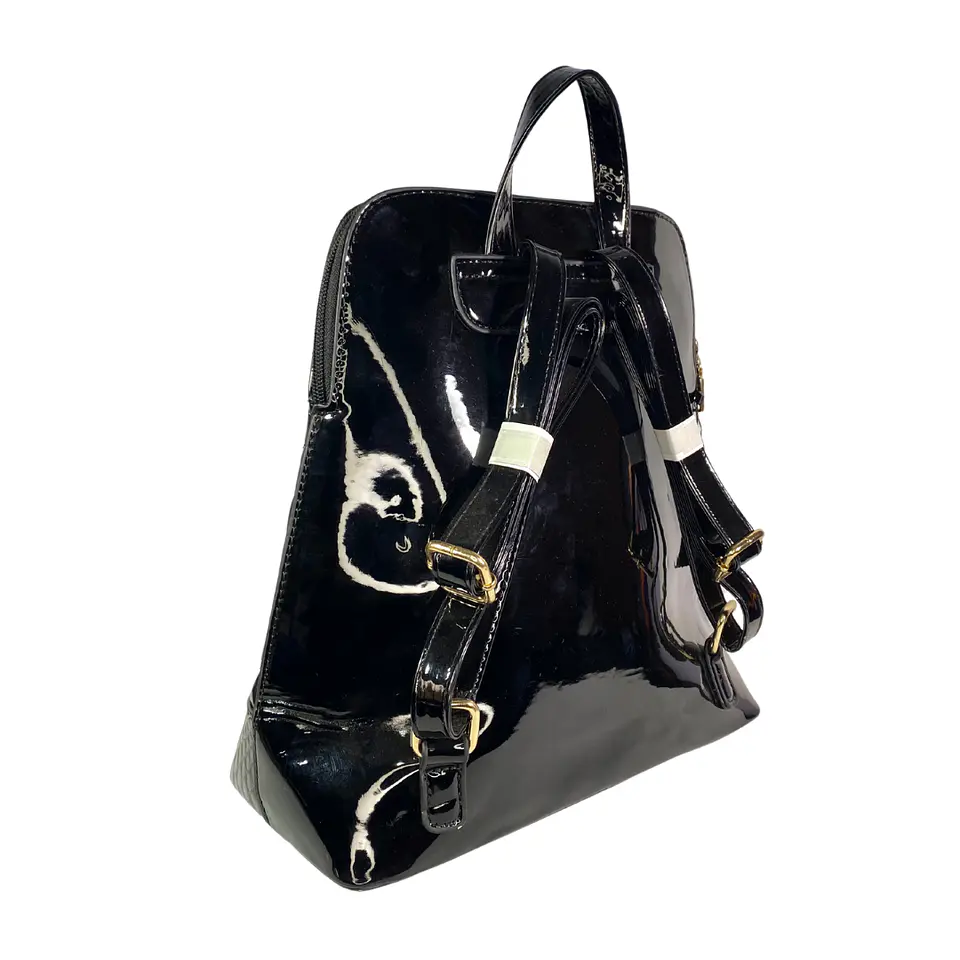 Mochila Charol Negro 5