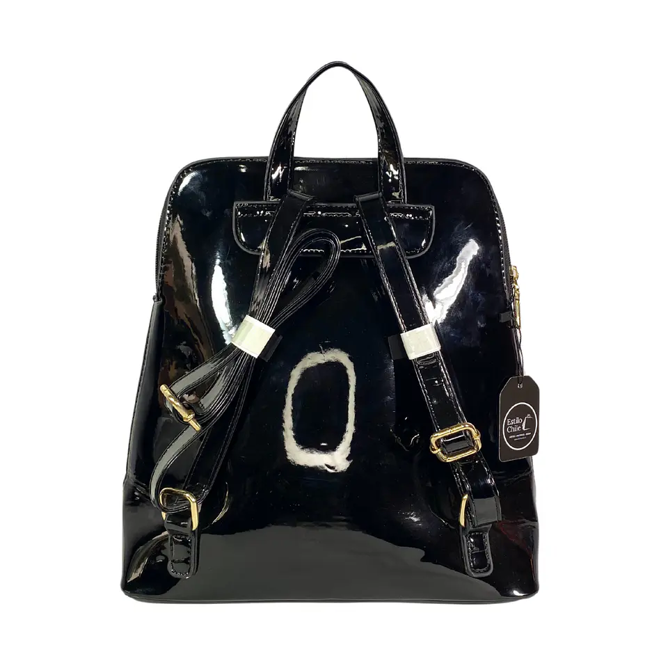 Mochila Charol Negro 6