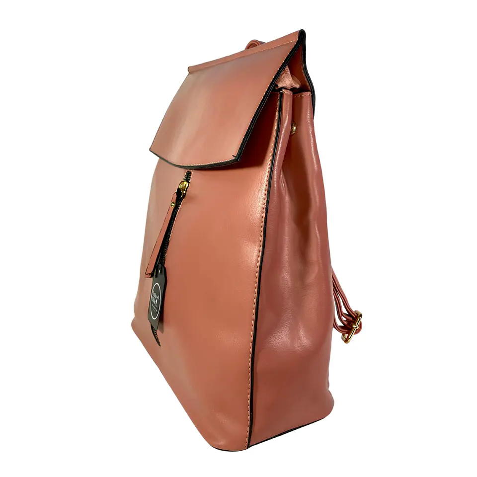 Mochila Eco Cuero Rosa 5