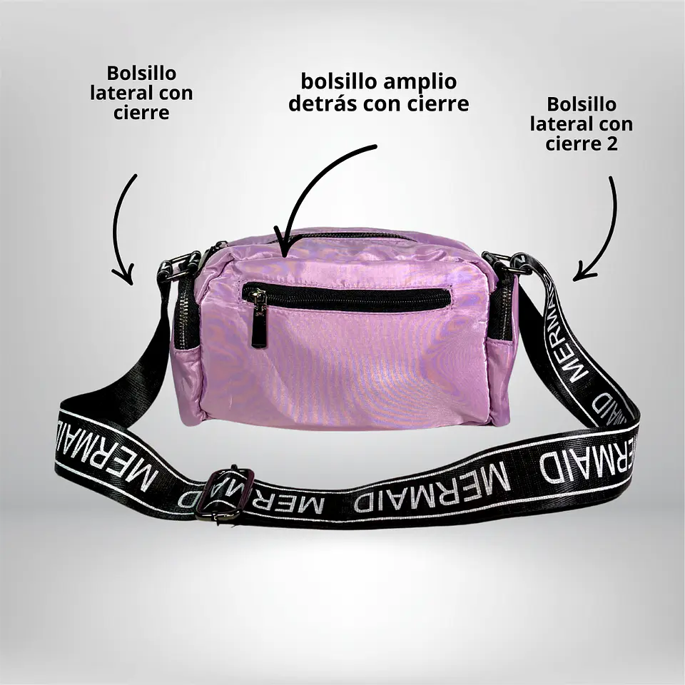 Bandolera Puff Lila 4