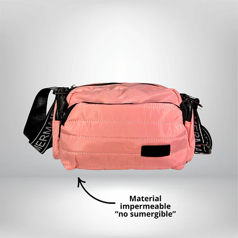 Bandolera Puff rosa 2