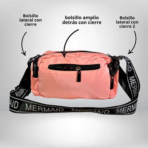 Bandolera Puff rosa 4
