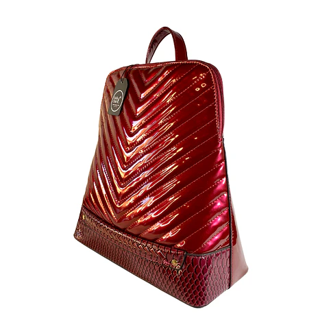 Mochila Charol Roja 4