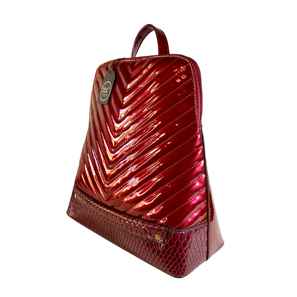 Mochila Charol Roja 4