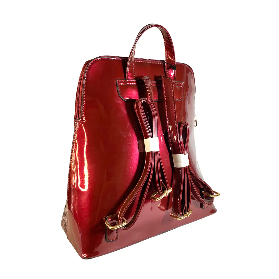 Mochila Charol Roja 5