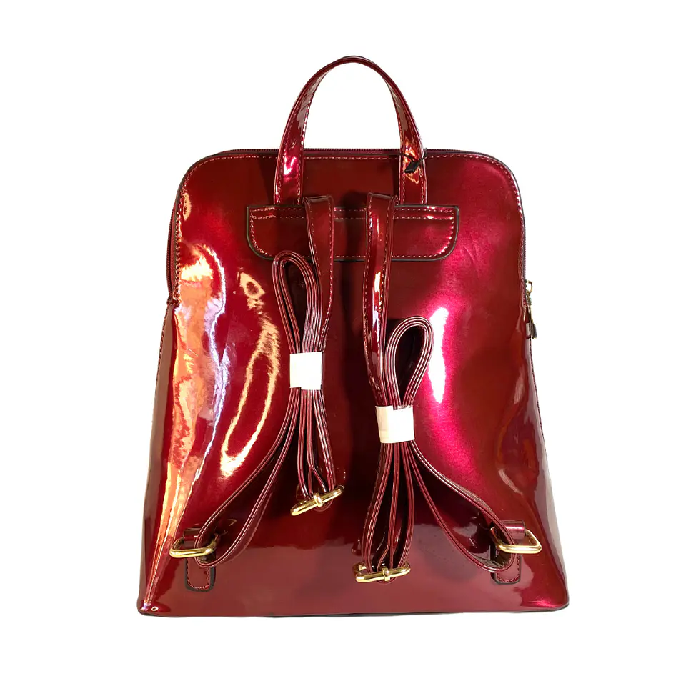 Mochila Charol Roja 6