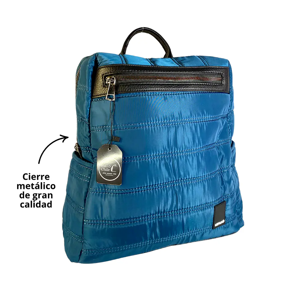 Mochila Puff Azul (capacidad Pc 14