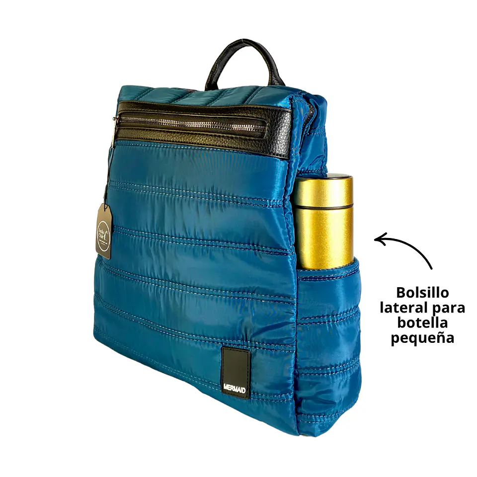 Mochila Puff Azul (capacidad Pc 14