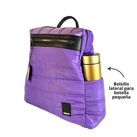 Mochila Puff Lila (capacidad Pc 14