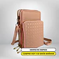 Bandolera porta celular Rosa eco cuero - Miniatura 1