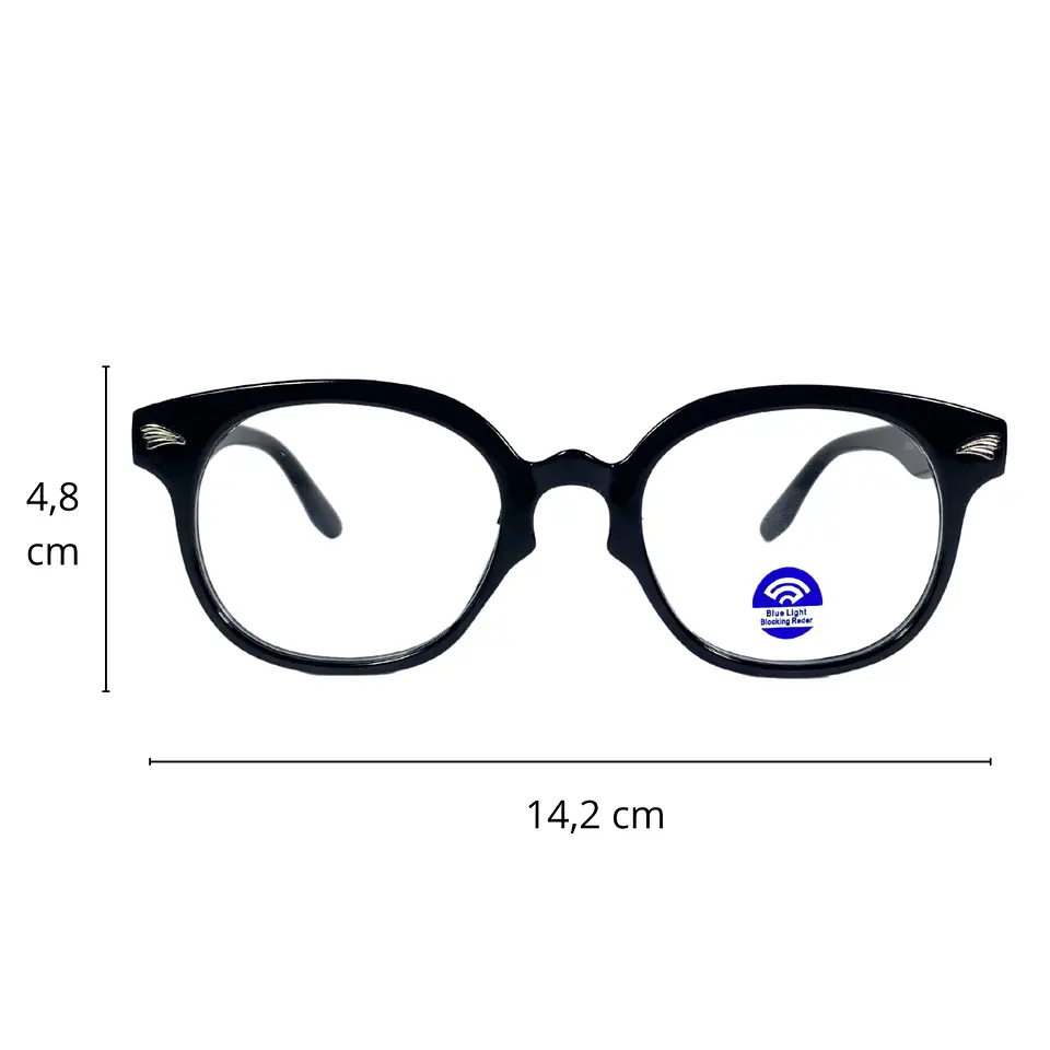 Lentes con Filtro Azul negro Unisex 4