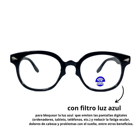 Lentes con Filtro Azul negro Unisex 2