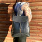 Mochila y Cartera Eco Cuero Negra - Miniatura 2