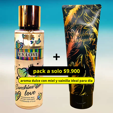 Pack dupe victoria secret Sunshine Love 1