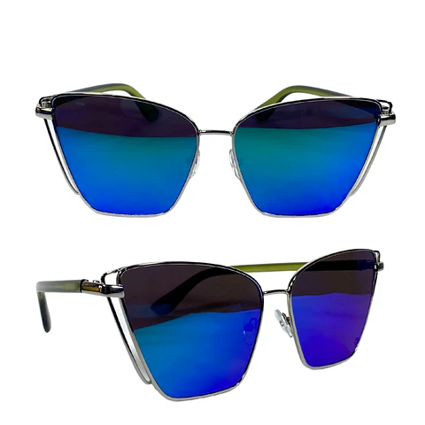 Lentes de Sol espejo azul Mujer  7