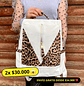 Mochila y Cartera Animal Print Blanco antirrobo - Miniatura 1