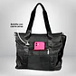 Bolso Tote puff negro (con capacidad para Pc 14