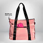 Bolso Tote puff rosa (con capacidad para Pc 14